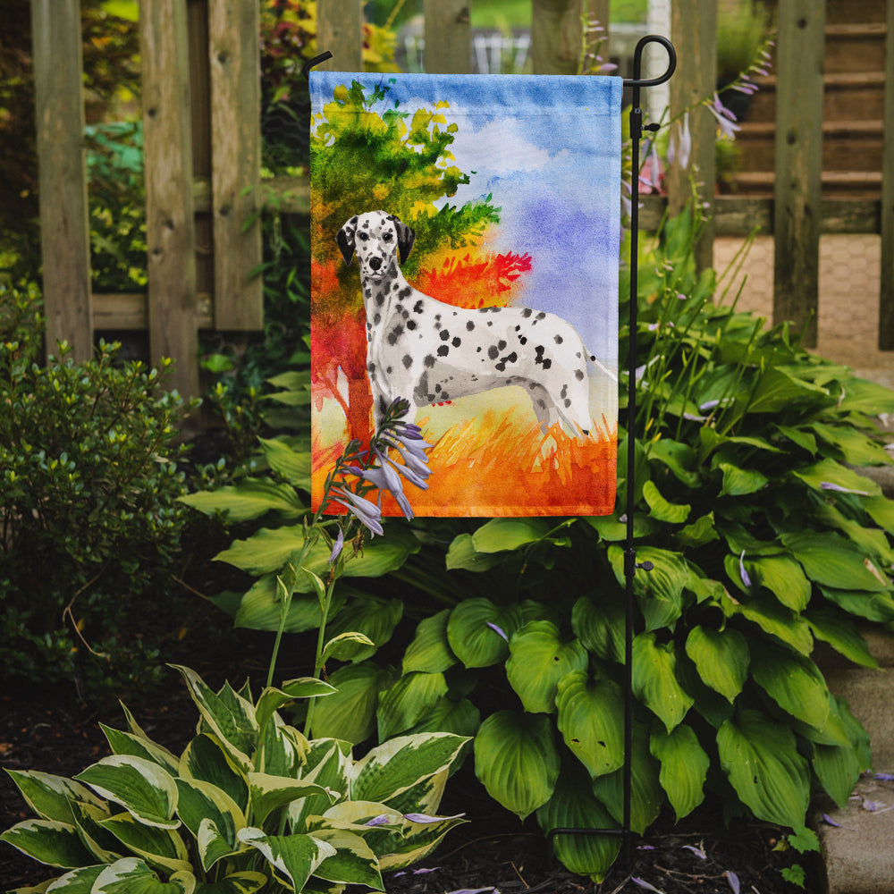 Fall Dalmatian Garden Flag Mailbox Decorative Yard Banner Outside Patio Artwork for Flower Beds, Garden Size, Multicolor
