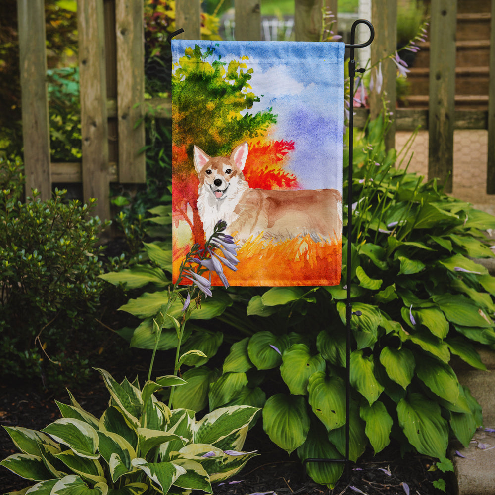 Fall Corgi Garden Flag Mailbox Decorative Yard Banner Outside Patio Artwork for Flower Beds, Garden Size, Multicolor
