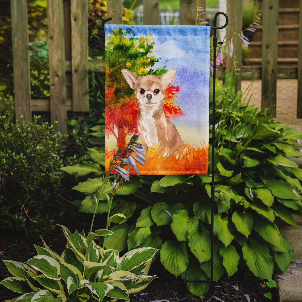 Fall Chihuahua Garden Flag Mailbox Decorative Yard Banner Outside Patio Artwork for Flower Beds, Garden Size, Multicolor