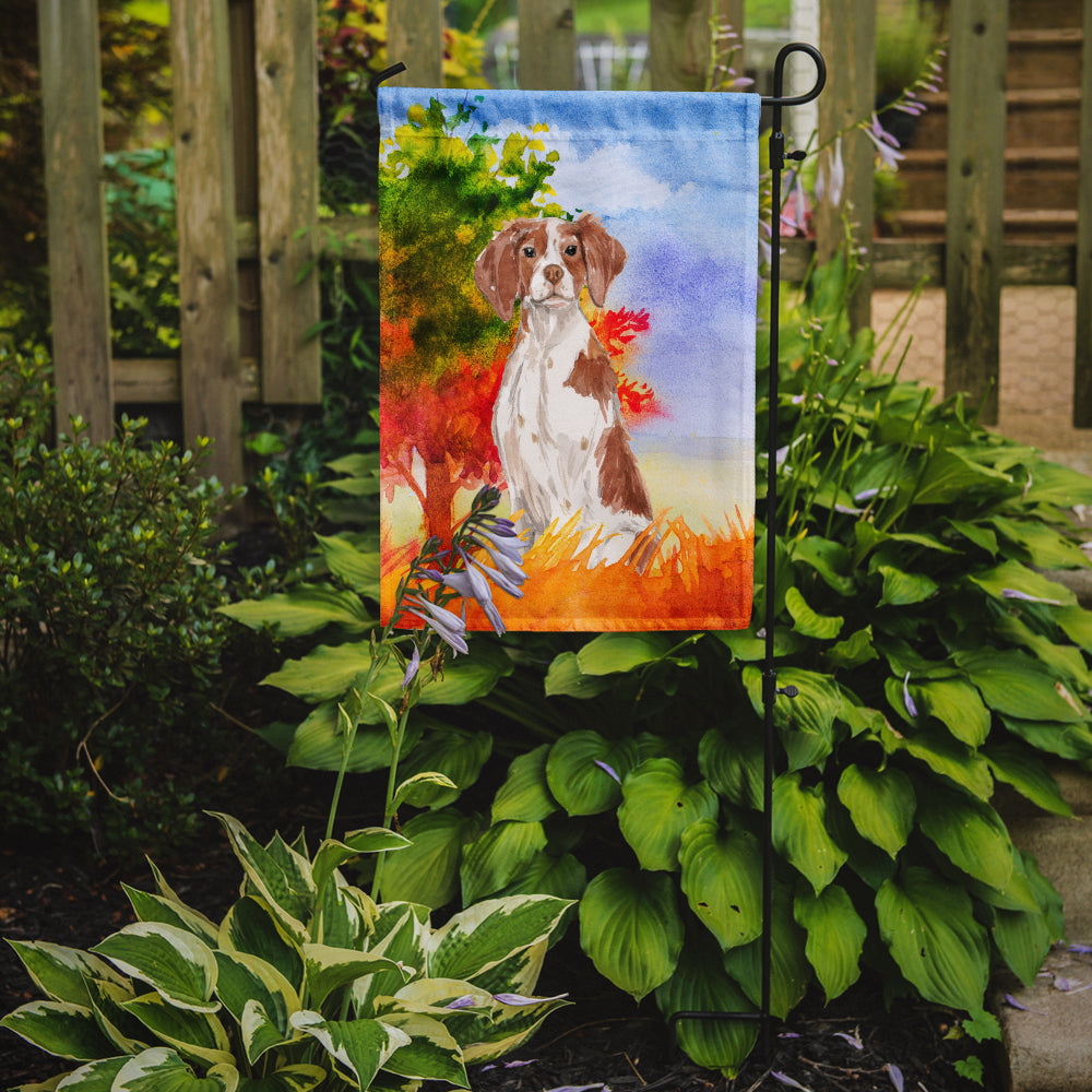 Fall Brittany Spaniel Garden Flag Mailbox Decorative Yard Banner Outside Patio Artwork for Flower Beds, Garden Size, Multicolor