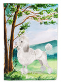 Under the Tree White Poodle Garden Flag Mailbox Decorative Yard Banner Outside Patio Artwork for Flower Beds, Garden Size, Multicolor