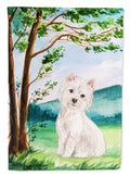 Under the Tree Westie Garden Flag Mailbox Decorative Yard Banner Outside Patio Artwork for Flower Beds, Garden Size, Multicolor
