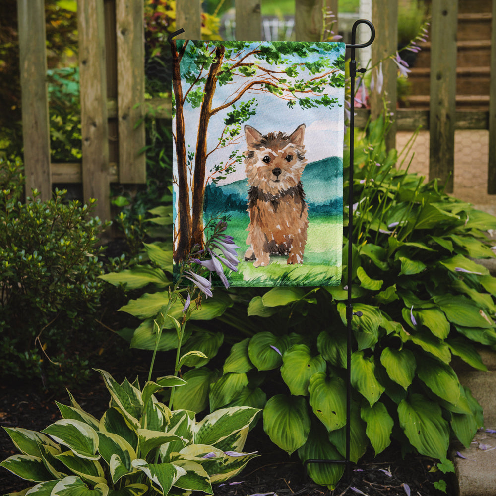 Under the Tree Norwich Terrier Garden Flag Mailbox Decorative Yard Banner Outside Patio Artwork for Flower Beds, Garden Size, Multicolor