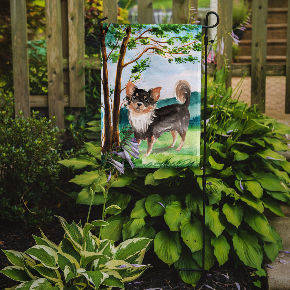 Under the Tree Chihuahua Garden Flag Mailbox Decorative Yard Banner Outside Patio Artwork for Flower Beds, Garden Size, Multicolor