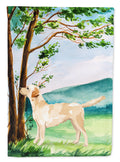 Under the Tree Yellow Labrador Garden Flag Mailbox Decorative Yard Banner Outside Patio Artwork for Flower Beds, Garden Size, Multicolor