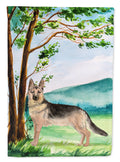 Under the Tree German Shepherd Garden Flag Mailbox Decorative Yard Banner Outside Patio Artwork for Flower Beds, Garden Size, Multicolor