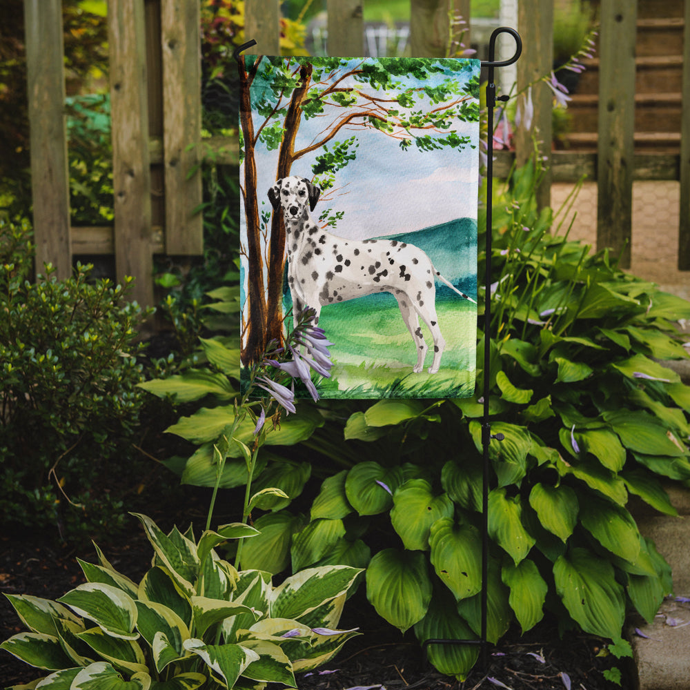 Under the Tree Dalmatian Garden Flag Mailbox Decorative Yard Banner Outside Patio Artwork for Flower Beds, Garden Size, Multicolor