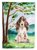 Under the Tree Chocolate Parti Cocker Spaniel Garden Flag Mailbox Decorative Yard Banner Outside Patio Artwork for Flower Beds, Garden Size, Multicolor