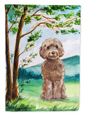 Under the Tree Labradoodle Garden Flag Mailbox Decorative Yard Banner Outside Patio Artwork for Flower Beds, Garden Size, Multicolor
