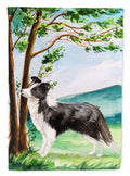 Under the Tree Border Collie Garden Flag Mailbox Decorative Yard Banner Outside Patio Artwork for Flower Beds, Garden Size, Multicolor