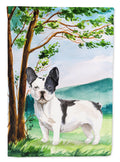 Under the Tree French Bulldog Garden Flag Mailbox Decorative Yard Banner Outside Patio Artwork for Flower Beds, Garden Size, Multicolor