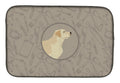 Labrador Retriever In the Kitchen Dish Drying Mat Absorbent Dish Drying Mat Pad for Kitchen Counter Dish Drainer Mat for Countertop, 14 x 21", Multicolor