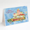 Merry Christmas Golden Retriever Greeting Cards Pack of 8 Blank Cards with Envelopes Whimsical A7 Size 5x7