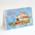 Merry Christmas Labradoodle Greeting Cards Pack of 8 Blank Cards with Envelopes Whimsical A7 Size 5x7