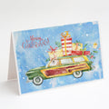 Merry Christmas Corgi Greeting Cards Pack of 8 Blank Cards with Envelopes Whimsical A7 Size 5x7