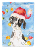 Christmas Lights English Pointer Garden Flag Mailbox Decorative Yard Banner Outside Patio Artwork for Flower Beds, Garden Size, Multicolor