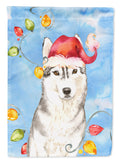Christmas Lights Siberian Husky Garden Flag Mailbox Decorative Yard Banner Outside Patio Artwork for Flower Beds, Garden Size, Multicolor