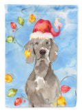 Christmas Lights Weimaraner Garden Flag Mailbox Decorative Yard Banner Outside Patio Artwork for Flower Beds, Garden Size, Multicolor