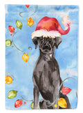 Christmas Lights Black Labrador Retriever Garden Flag Mailbox Decorative Yard Banner Outside Patio Artwork for Flower Beds, Garden Size, Multicolor