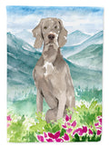 Mountian Flowers Weimaraner Garden Flag Mailbox Decorative Yard Banner Outside Patio Artwork for Flower Beds, Garden Size, Multicolor
