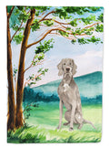 Under the Tree Weimaraner Garden Flag Mailbox Decorative Yard Banner Outside Patio Artwork for Flower Beds, Garden Size, Multicolor