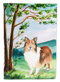 Under the Tree Sheltie Garden Flag Mailbox Decorative Yard Banner Outside Patio Artwork for Flower Beds, Garden Size, Multicolor
