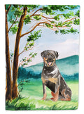 Under the Tree Rottweiler Garden Flag Mailbox Decorative Yard Banner Outside Patio Artwork for Flower Beds, Garden Size, Multicolor