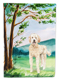 Under the Tree Goldendoodle Garden Flag Mailbox Decorative Yard Banner Outside Patio Artwork for Flower Beds, Garden Size, Multicolor