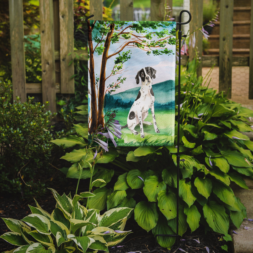 Under the Tree English Pointer Garden Flag Mailbox Decorative Yard Banner Outside Patio Artwork for Flower Beds, Garden Size, Multicolor