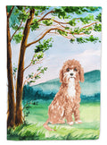 Under the Tree Cavapoo Garden Flag Mailbox Decorative Yard Banner Outside Patio Artwork for Flower Beds, Garden Size, Multicolor