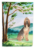 Under the Tree Bloodhound Garden Flag Mailbox Decorative Yard Banner Outside Patio Artwork for Flower Beds, Garden Size, Multicolor