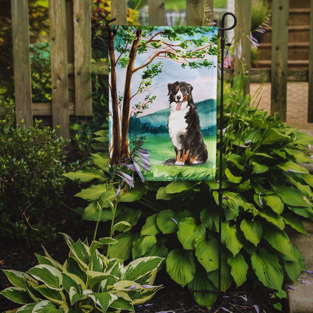 Under the Tree Bernese Mountain Dog Garden Flag Mailbox Decorative Yard Banner Outside Patio Artwork for Flower Beds, Garden Size, Multicolor