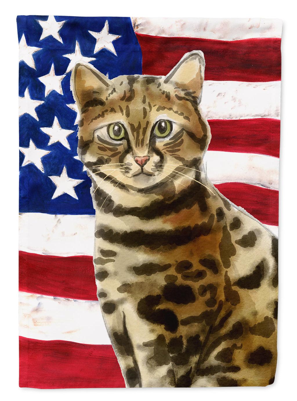 Bengal American Flag Garden Flag Mailbox Decorative Yard Banner Outside Patio Artwork for Flower Beds, Garden Size, Multicolor
