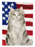 Ragamuffin American Flag Garden Flag Mailbox Decorative Yard Banner Outside Patio Artwork for Flower Beds, Garden Size, Multicolor