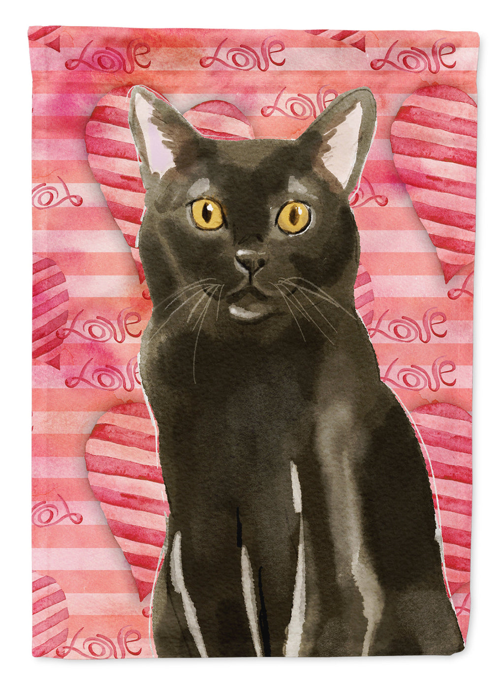 Bombay Cat Love Garden Flag Mailbox Decorative Yard Banner Outside Patio Artwork for Flower Beds, Garden Size, Multicolor