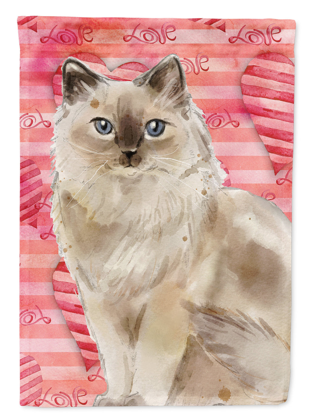 Ragdoll Cat Love Garden Flag Mailbox Decorative Yard Banner Outside Patio Artwork for Flower Beds, Garden Size, Multicolor