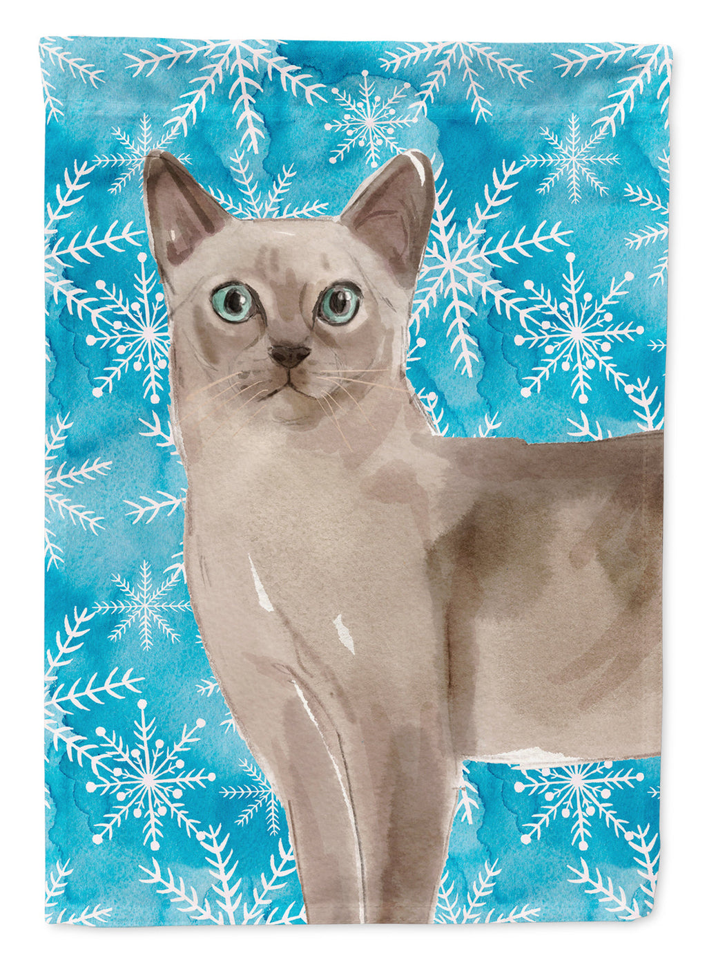 Tonkinese Winter Snowflake Garden Flag Mailbox Decorative Yard Banner Outside Patio Artwork for Flower Beds, Garden Size, Multicolor