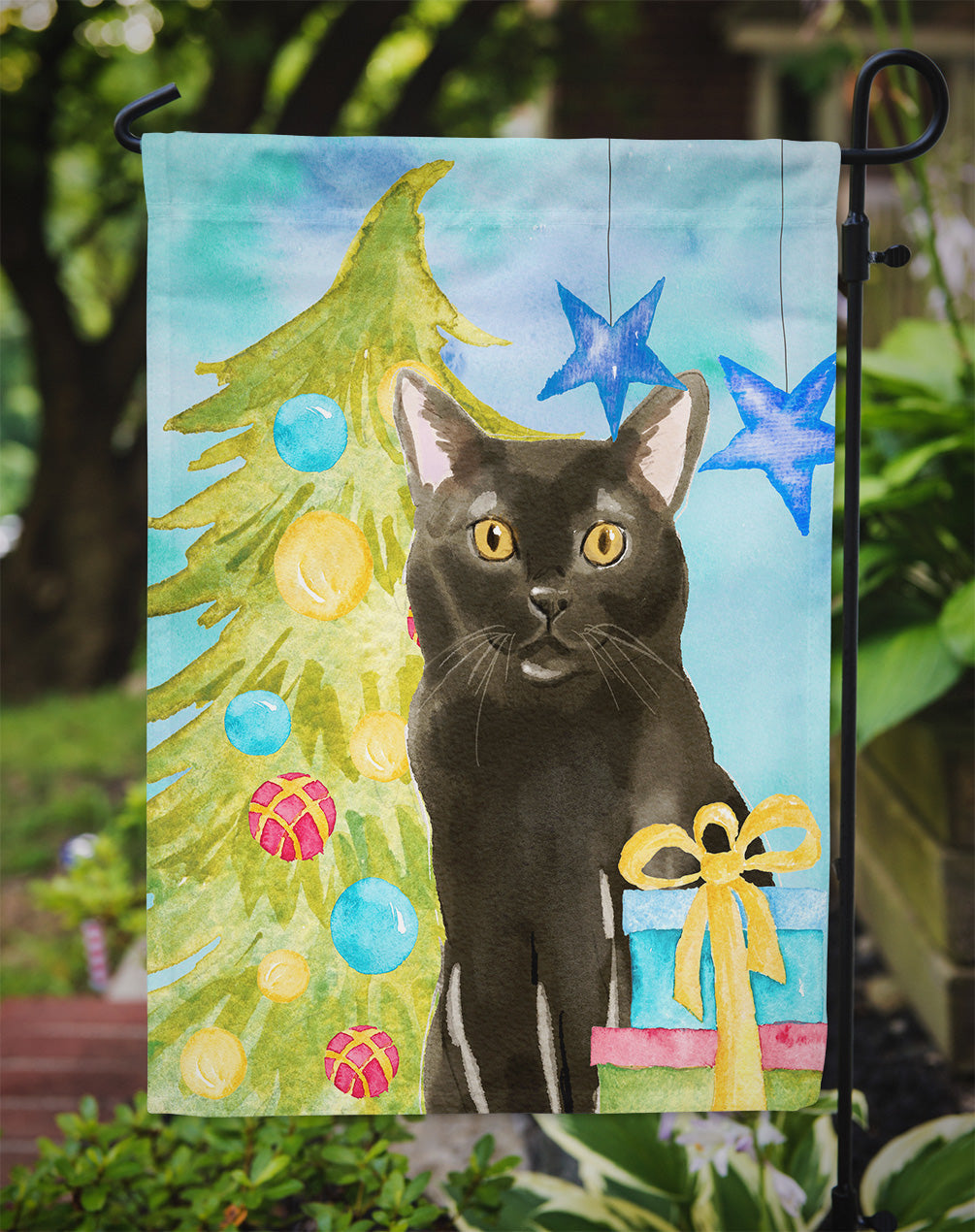 Bombay Christmas Presents Garden Flag Mailbox Decorative Yard Banner Outside Patio Artwork for Flower Beds, Garden Size, Multicolor