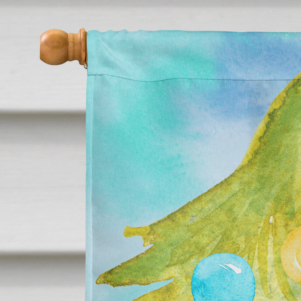 Persian Christmas Presents House Flag 28x40 Porch Sleeve Pole Decorative Outside Yard Banner Artwork Wall Hanging, Polyester