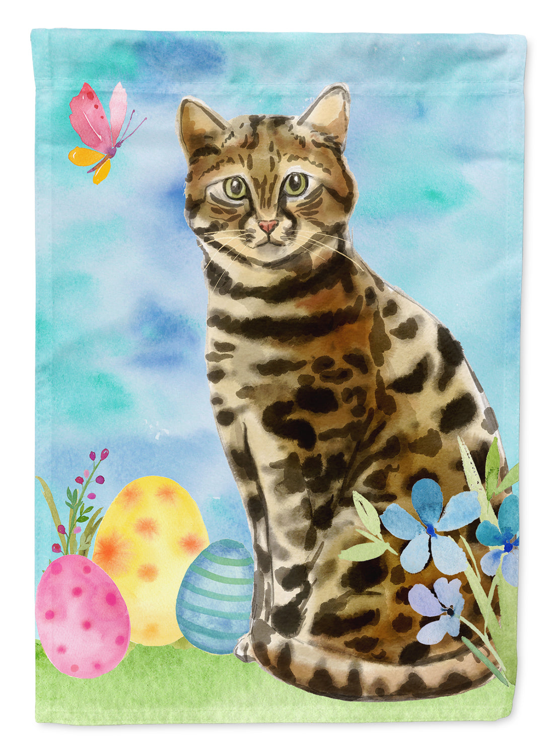 Bengal Easter Eggs Garden Flag Mailbox Decorative Yard Banner Outside Patio Artwork for Flower Beds, Garden Size, Multicolor
