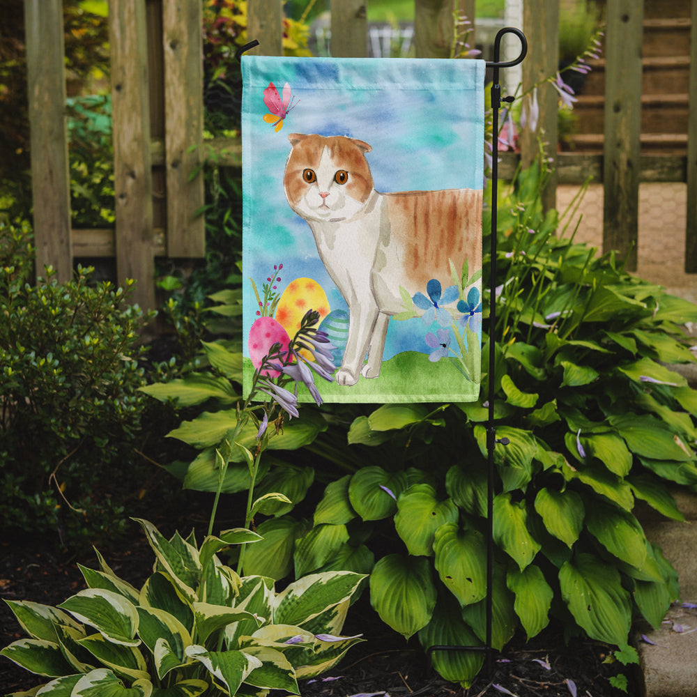 Scottish Fold Easter Eggs Garden Flag Mailbox Decorative Yard Banner Outside Patio Artwork for Flower Beds, Garden Size, Multicolor
