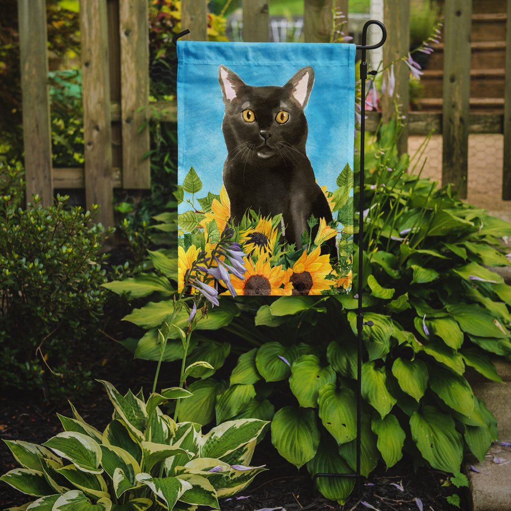 Bombay in Sunflowers Garden Flag Mailbox Decorative Yard Banner Outside Patio Artwork for Flower Beds, Garden Size, Multicolor
