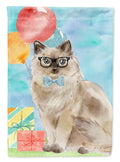 Ragdoll Happy Birthday Garden Flag Mailbox Decorative Yard Banner Outside Patio Artwork for Flower Beds, Garden Size, Multicolor