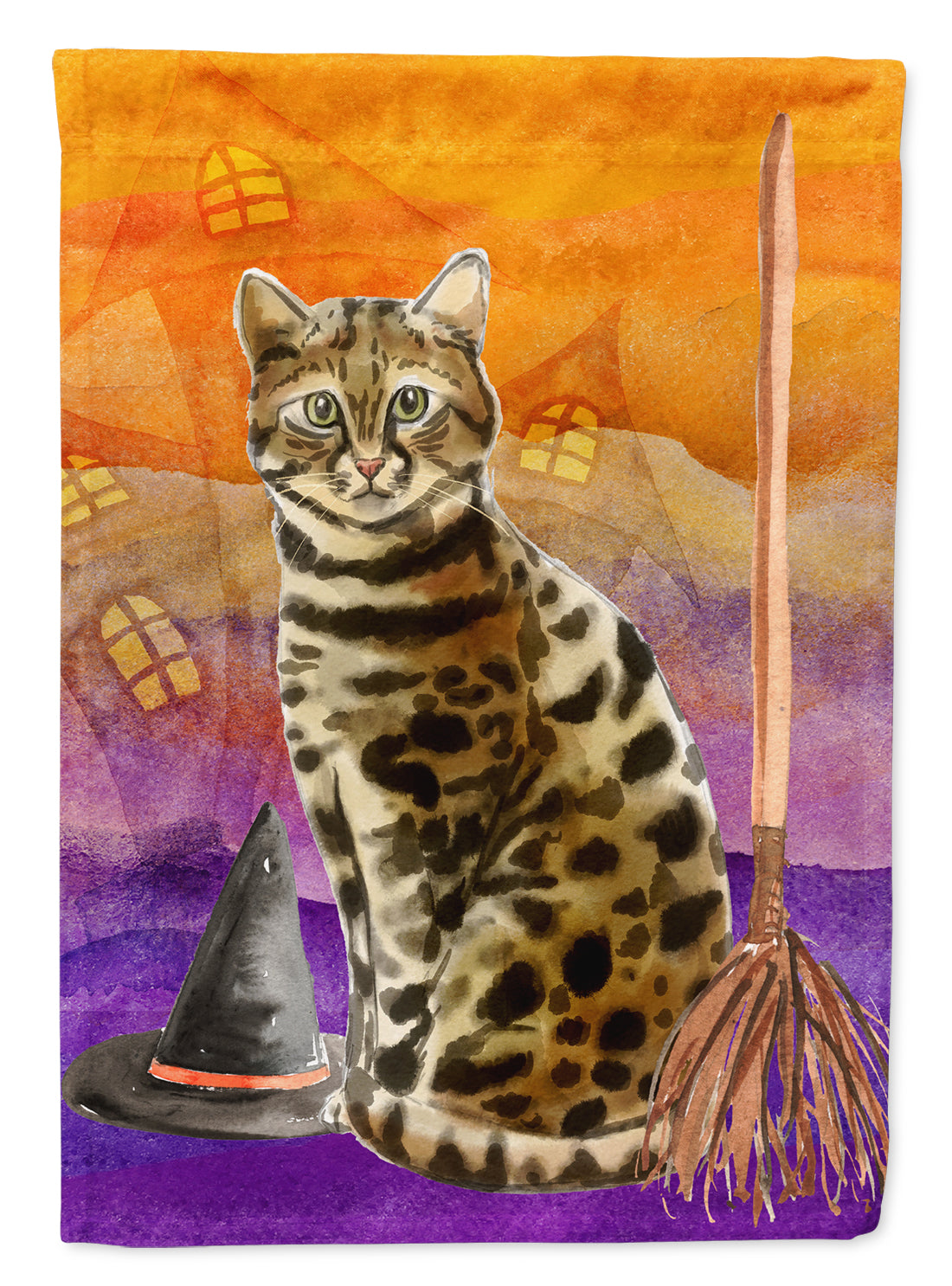 Bengal Halloween Garden Flag Mailbox Decorative Yard Banner Outside Patio Artwork for Flower Beds, Garden Size, Multicolor