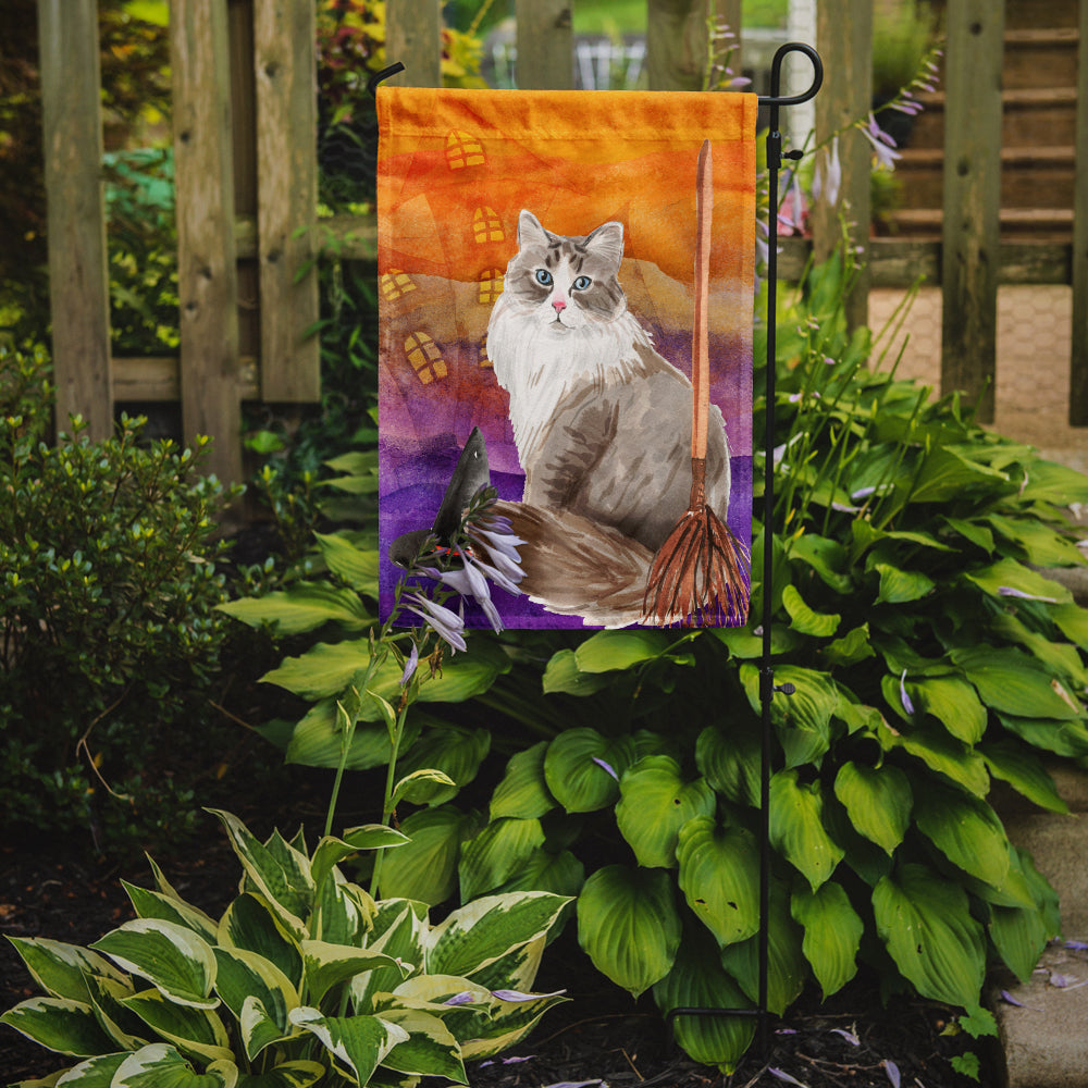 Siberian Halloween Garden Flag Mailbox Decorative Yard Banner Outside Patio Artwork for Flower Beds, Garden Size, Multicolor