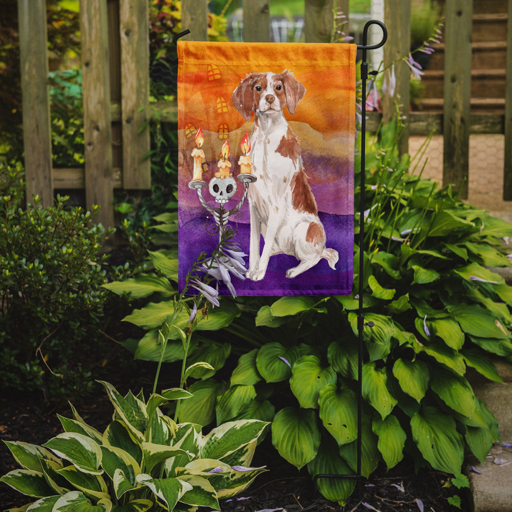 Halloween Brittany Spaniel Garden Flag Mailbox Decorative Yard Banner Outside Patio Artwork for Flower Beds, Garden Size, Multicolor