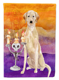Halloween Yellow Labrador Retriever Garden Flag Mailbox Decorative Yard Banner Outside Patio Artwork for Flower Beds, Garden Size, Multicolor