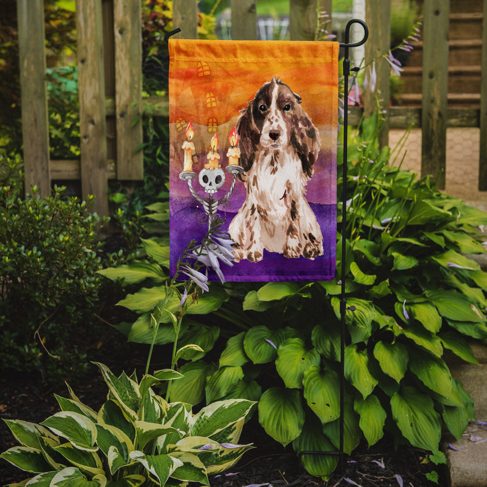 Halloween Chocolate Parti Cocker Spaniel Garden Flag Mailbox Decorative Yard Banner Outside Patio Artwork for Flower Beds, Garden Size, Multicolor