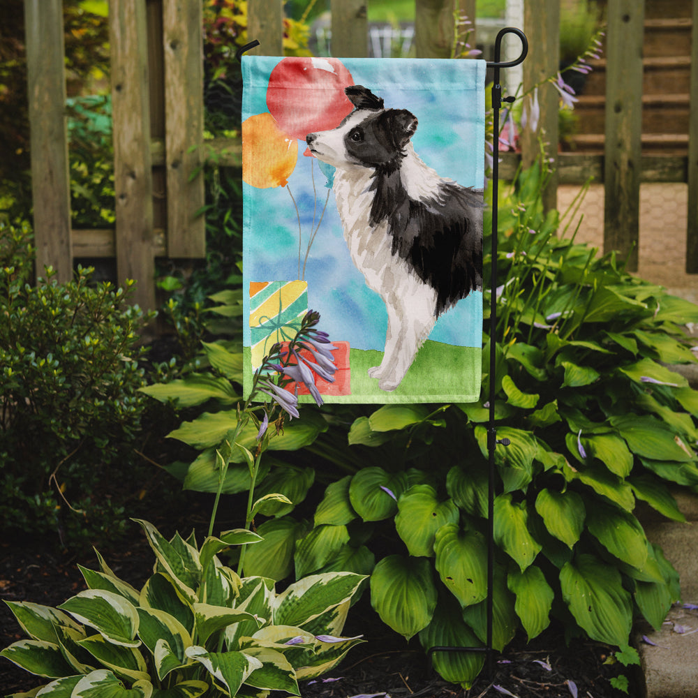 Happy Birthday Border Collie Garden Flag Mailbox Decorative Yard Banner Outside Patio Artwork for Flower Beds, Garden Size, Multicolor