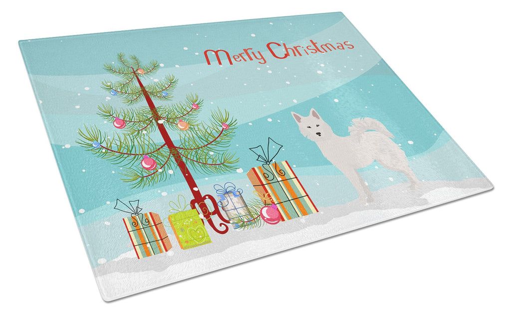 Danish Spitz Christmas Tree Cutting Board Tempered Glass Kitchen Cutting Surface, Heat Resistant Chopping, Non-Slip Feet, Food Prep & Serving